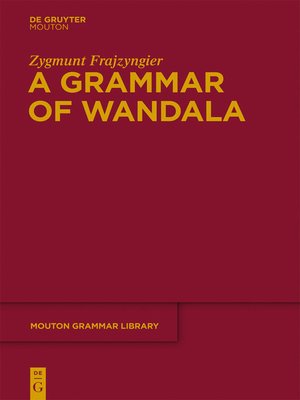 cover image of A Grammar of Wandala